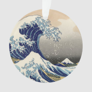 Ornamento Excelente Wave Kanagawa - Pintura Japonesa