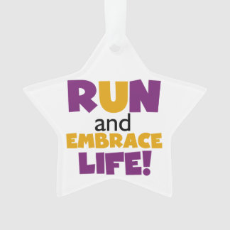 Ornamento Executar Embrace Life Purple Yellow