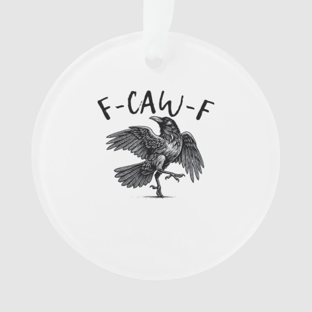 Ornamento F Caw F Crow Retro Classic Style (Frente)