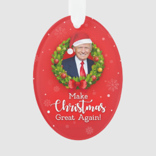 Ornamento Faça ao trunfo MAGA do excelente do Natal outra