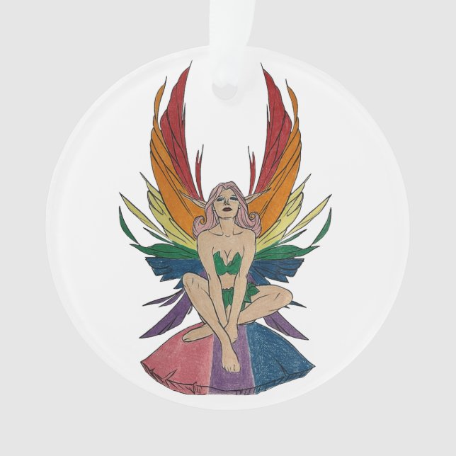 Ornamento Fada Bissexual (Frente)