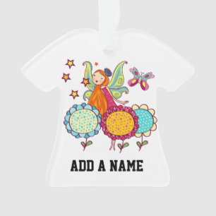 Ornamento Fada do jardim com flores