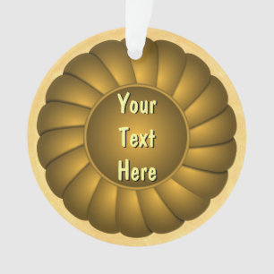 Ornamento Faixa de Opções Amarela a Personalizar