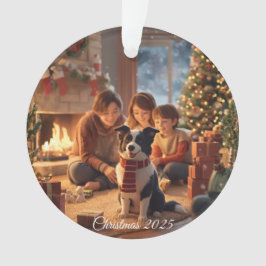 Ornamento Family Christmas Ornament with Border Collie – Coz