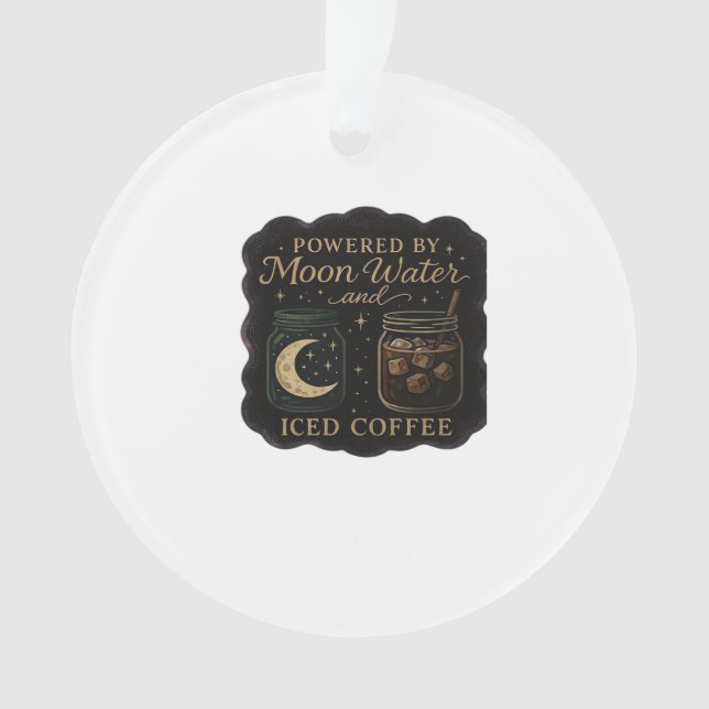 Ornamento Fantasia de Whimsigoth - Florestas Místicas, Luas  (Frente)