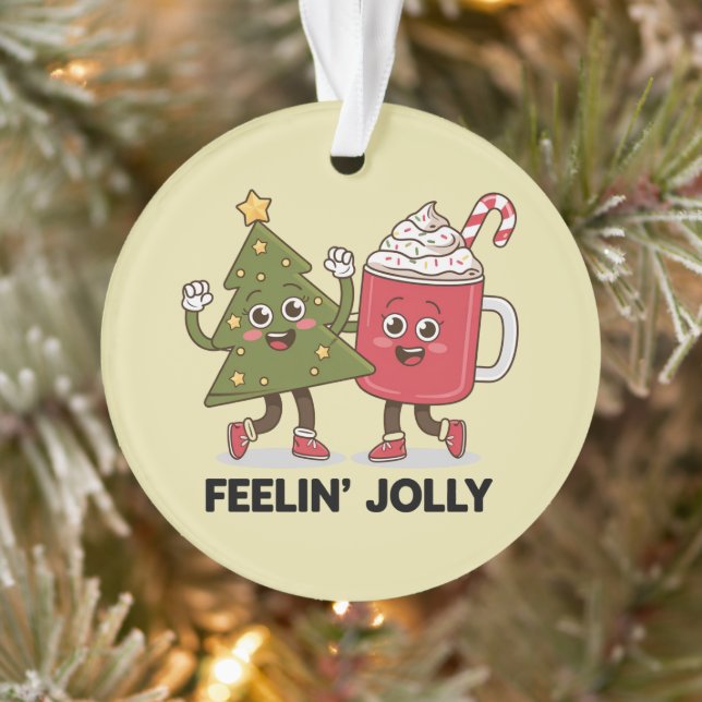 Ornamento Feelin Jolly Christmas Tree Coffee Lover Winter (Árvore)