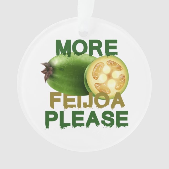 ORNAMENTO FEIJOA FRUTA! PRESENTE BONITA PARA AMANTES RARAMEN (Frente)