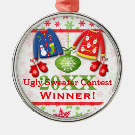 Ornamento feio 7 do vencedor da competição da