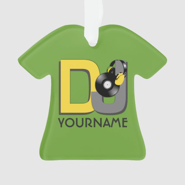 Ornamento feito sob encomenda da cor & do (Frente)