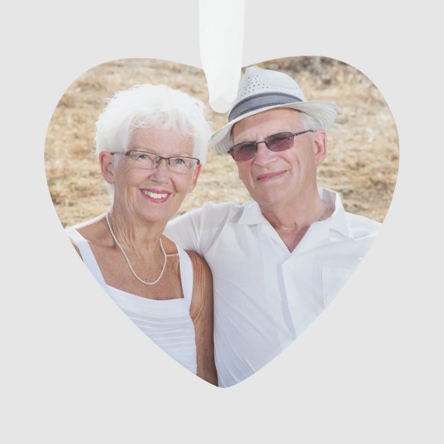 Ornamento feito sob encomenda do feriado da foto (Frente)