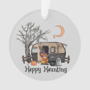 Ornamento Feliz assombro   Halloween Camper   Bruxa Spooky