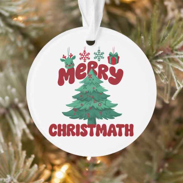 Ornamento Feliz Christmath Natal Professor de Matemática Pi  (Árvore)