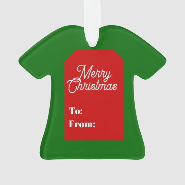 Ornamento Feliz de Natal (Verso)