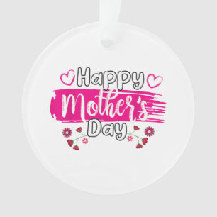 Ornamento Feliz Dia de as mães 2025 Tshirt para Mulheres Mãe