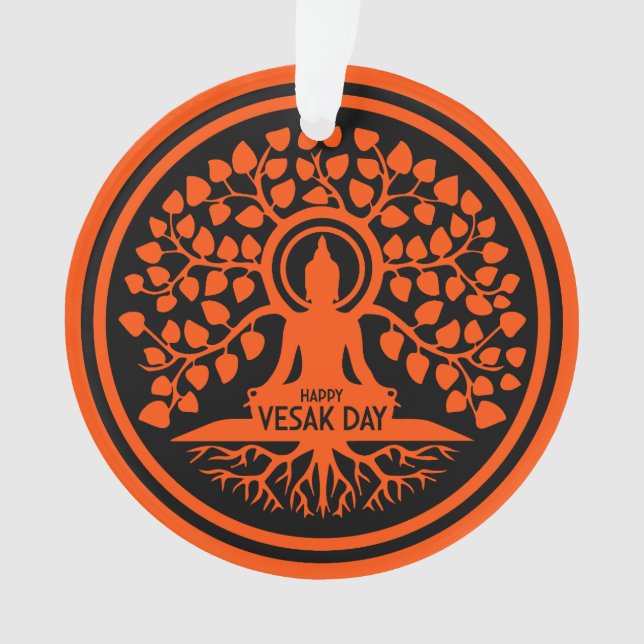Ornamento Feliz Dia do Vesak (Frente)