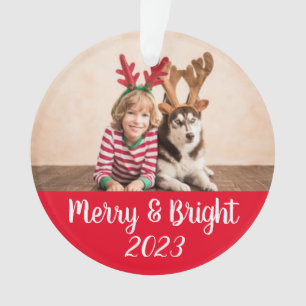 Ornamento Feliz e Brilho Natal Personalizado