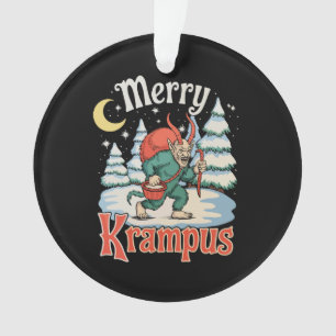 Ornamento Feliz Folclore do Krampus Natal Terror Xmas