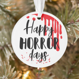 Ornamento Feliz Horror Dias Engraçado Horror Filme Natal
