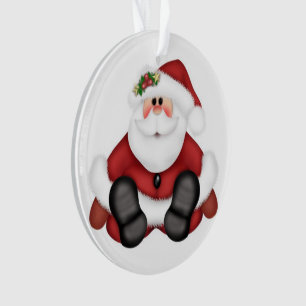 Ornamento feliz jolly Santa Claus