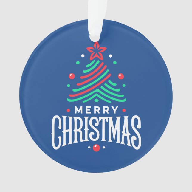 Ornamento Feliz Natal 1 (Frente)