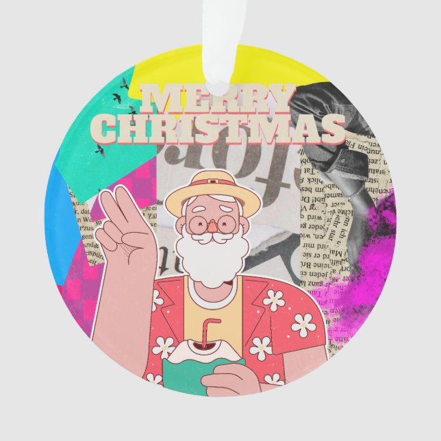 Ornamento Feliz Natal 2024 (Frente)