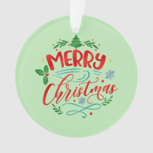 Ornamento Feliz Natal Árvore Festiva