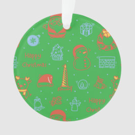 Ornamento Feliz Natal & Boas Festas de Inverno Personaliz