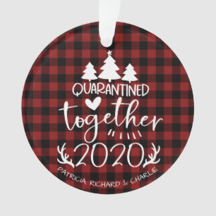 Ornamento Feliz Natal de Pandemia Cobiçada em Quarentena