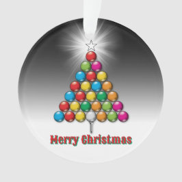 Ornamento Feliz Natal Design de Natal Personalizado