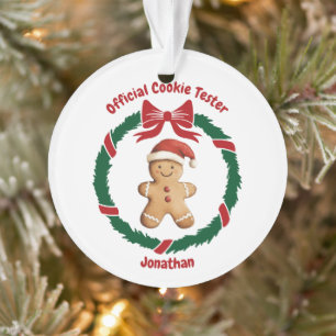 Ornamento Feliz Natal do Biscoito Oficial