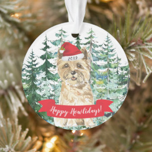 Ornamento Feliz Natal do Cairn Terrier Dog