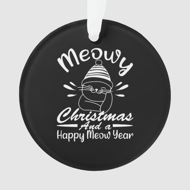 Ornamento Feliz Natal E Feliz Ano De Meia (Frente)