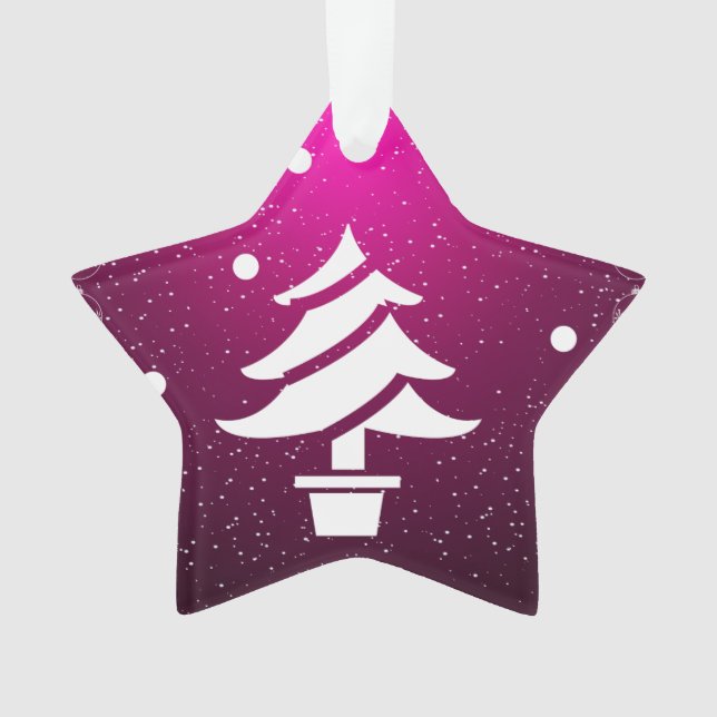 Ornamento Feliz Natal e Feliz ano novo! (Frente)