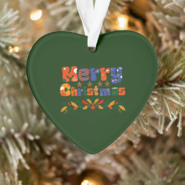 Ornamento Feliz Natal Férias