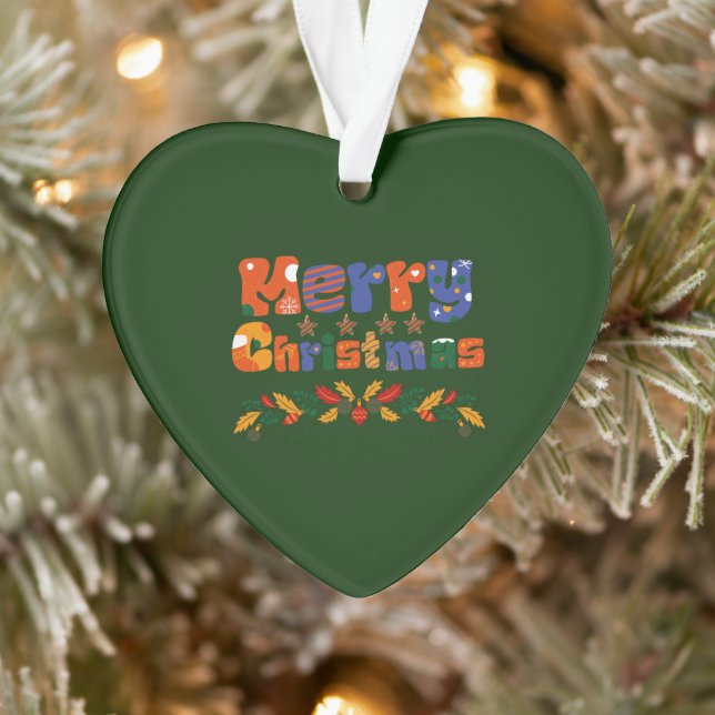 Ornamento Feliz Natal Férias (Árvore)