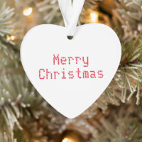 "Feliz Natal" letras vermelhas fundo branco
