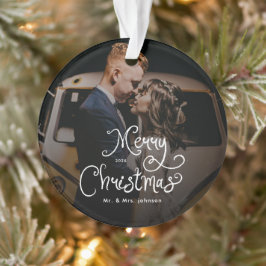 Ornamento Feliz Natal Roteiro Caprichoso Foto Personalizada