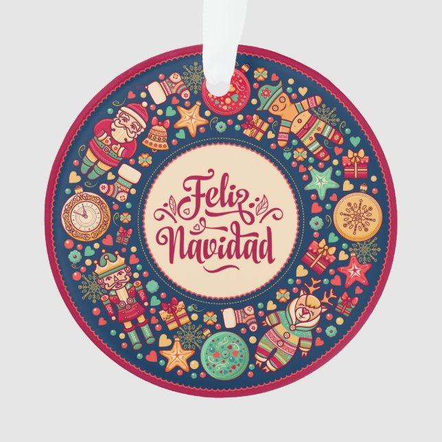 Ornamento Feliz Navidad (Frente)