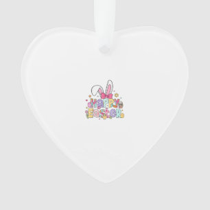 Ornamento Feliz Páscoa 2026 Coelhinho Fofo Dia de Páscoa Mul