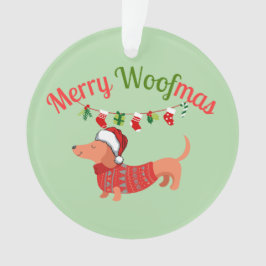Ornamento Feliz WOOFmas