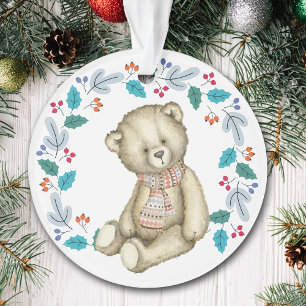 Ornamento Feriado do Urso de Teddy