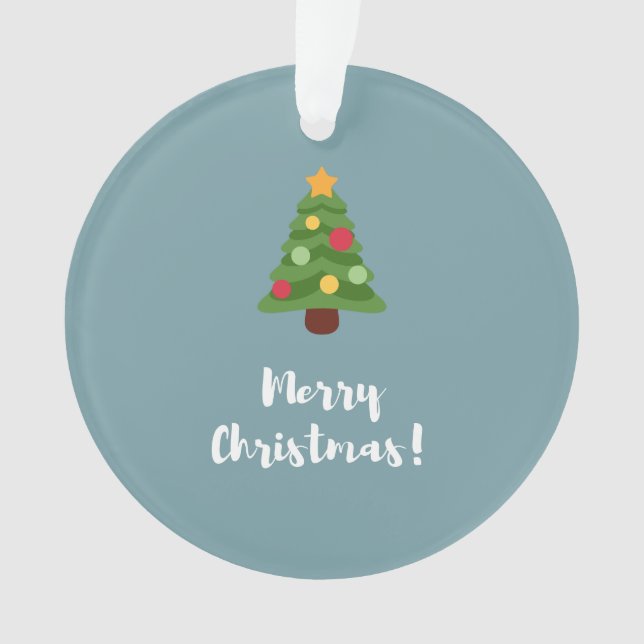 Ornamento Feriado, Feliz Natal, Árvore de Natal (Frente)