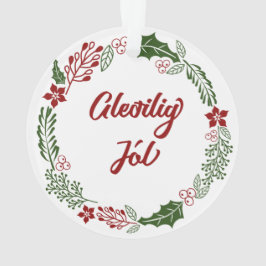 Ornamento Ferry Christmas Wreath, Ilhas Faroé, Gleðilig Jól