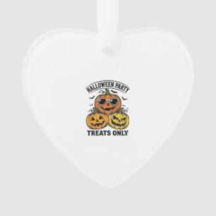 Ornamento Festa de Abóbora de Halloween Camisa Vintage Jack
