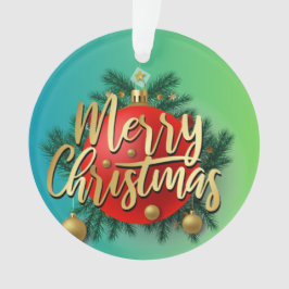 Ornamento Festa de Natal brilhante do ouro Moderna