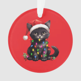 Ornamento Festive Feline Christmas Ornament 