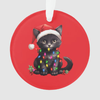 Ornamento Festive Feline Christmas Ornament 