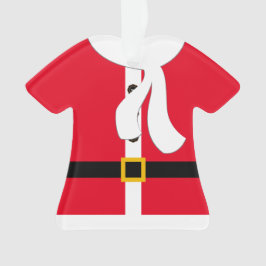 Ornamento Festivo Red Papai noel Suit Personalizado Natal