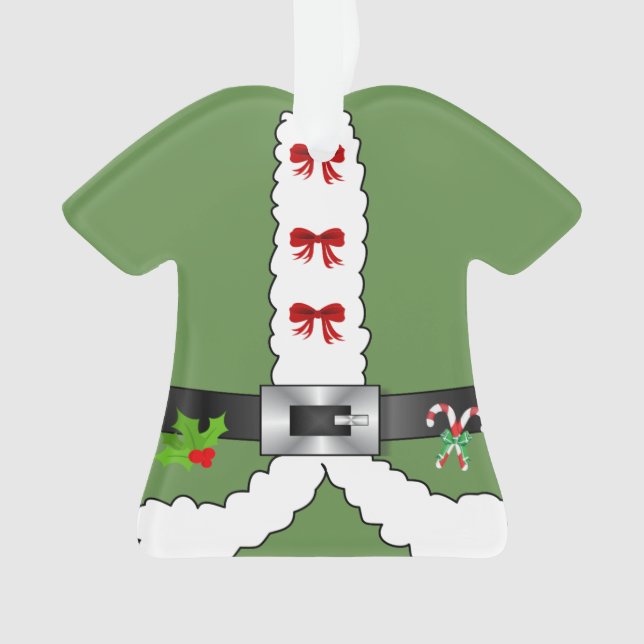 Ornamento Festivo Retro natal santa claus Elf (Frente)