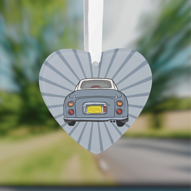 Ornamento Figuras Cute Lapis Cinza Figaro Car Ornament (Fun figgy ornament to hang in your car or on your christmas tree. You can add your name or car reg)